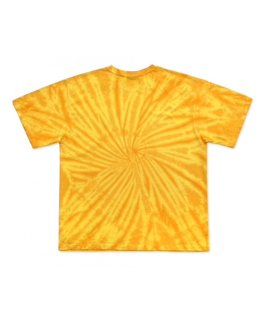 Aimnaseohyumeonbiing Футболка с базовым логотипом Tie-Dye - Желтая