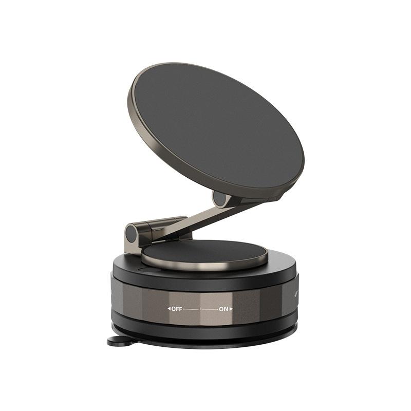 Magsafe Magnetic Car Phone Mount, Suction Cup 360° Rotation Foldable Dashboard Navigation Holder