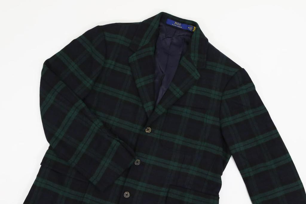 POLO Ralph Lauren Modern Fit Blackwatch Sport Обычный размер Номер товара NBG Мужское пальто/куртка/пиджак из полиэстера/шерсти, Длина, 48R, 01010078, [Б/У]