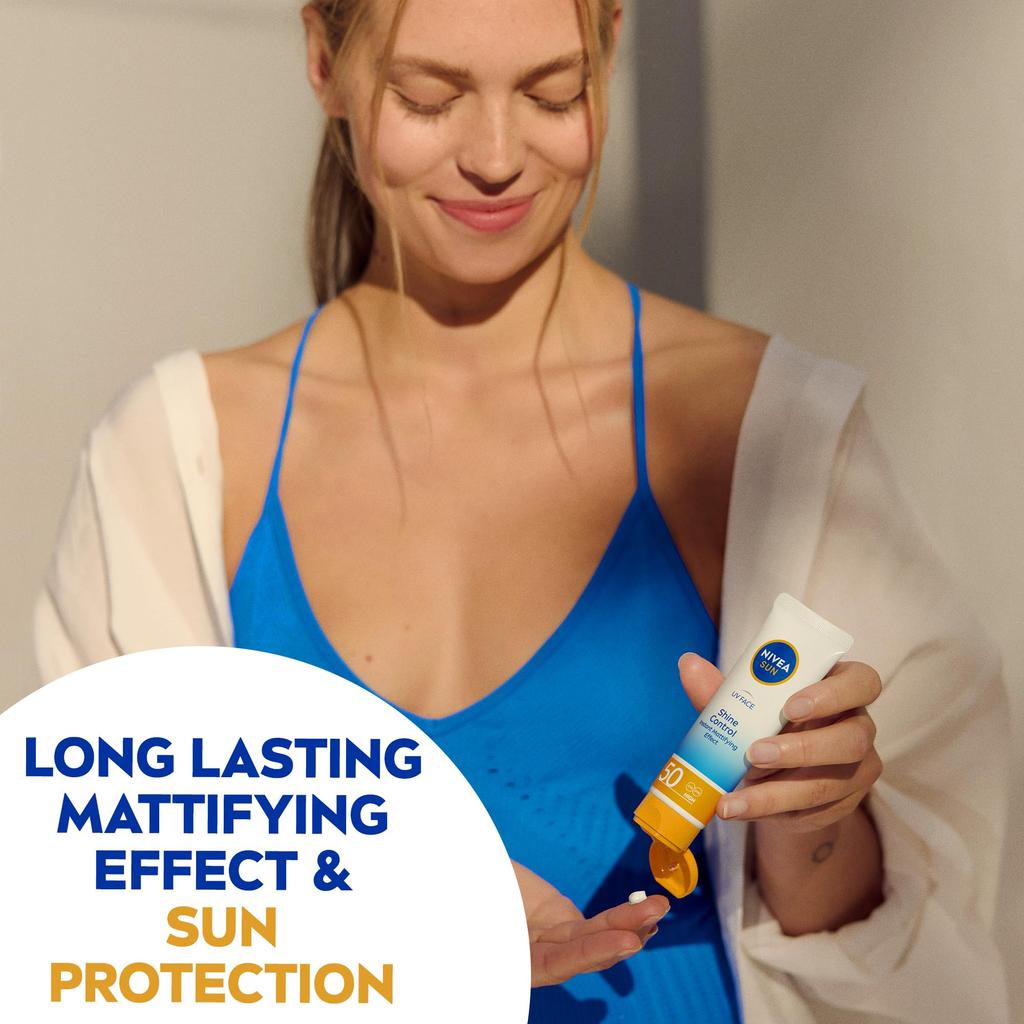 Nivea UV Face Q10 Контроль блеска SPF 50 Увлажняющий крем