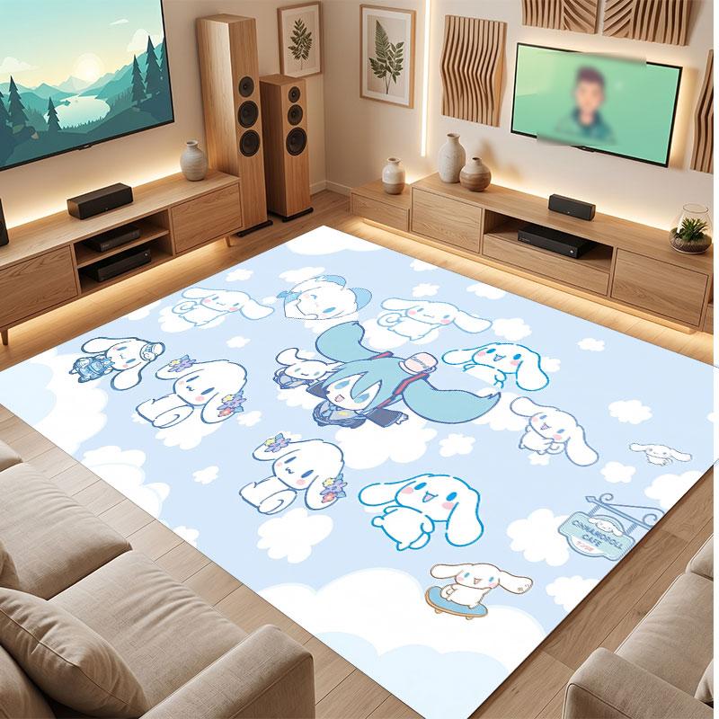 Cinnamoroll Rug Soft Thick Non Slip Floor Carpet for Bedroom Living Room Home Decor
