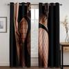 Сексуальная серия красоты, роскошные солнцезащитные шторы, 2 шт., украшение для гостиной, спальни, дома, крючок, дырокол