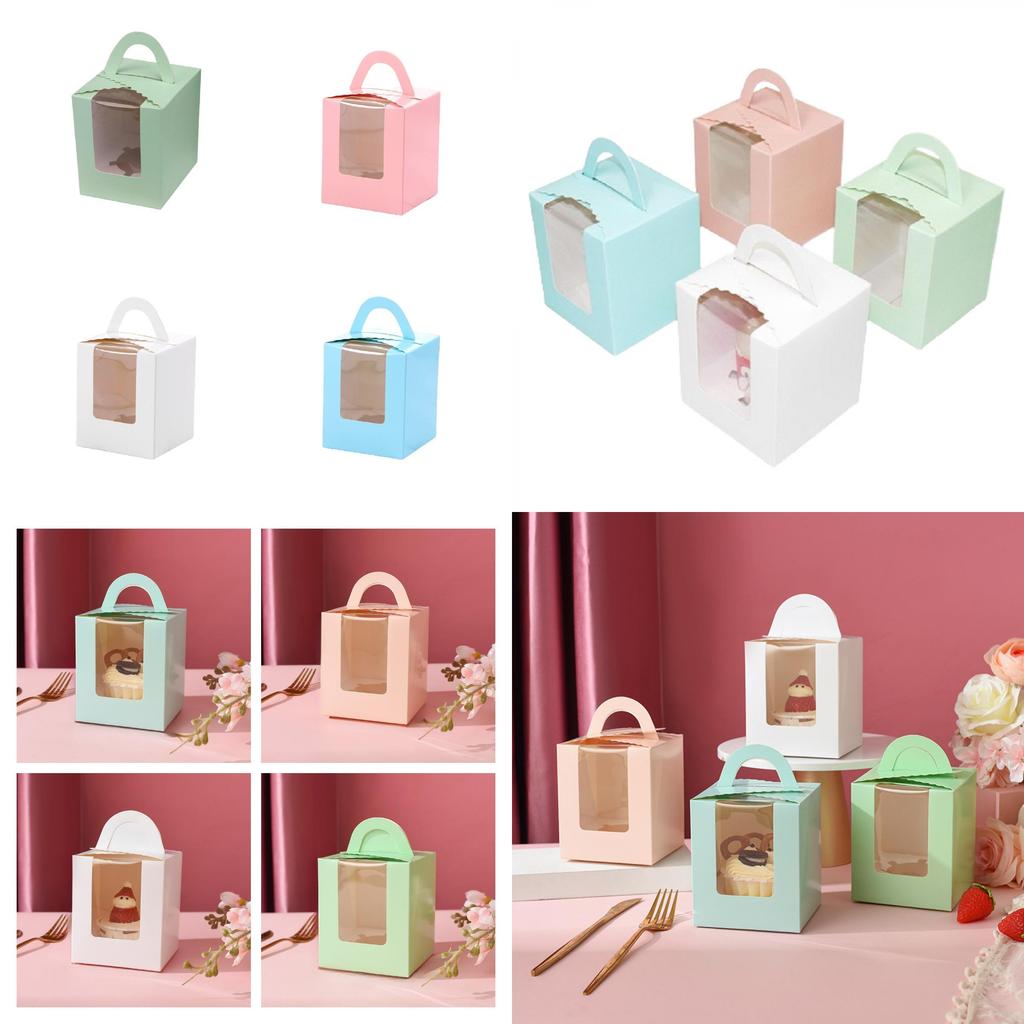 Colorful And Durable Cupcake Packaging For Takeout And Delivery