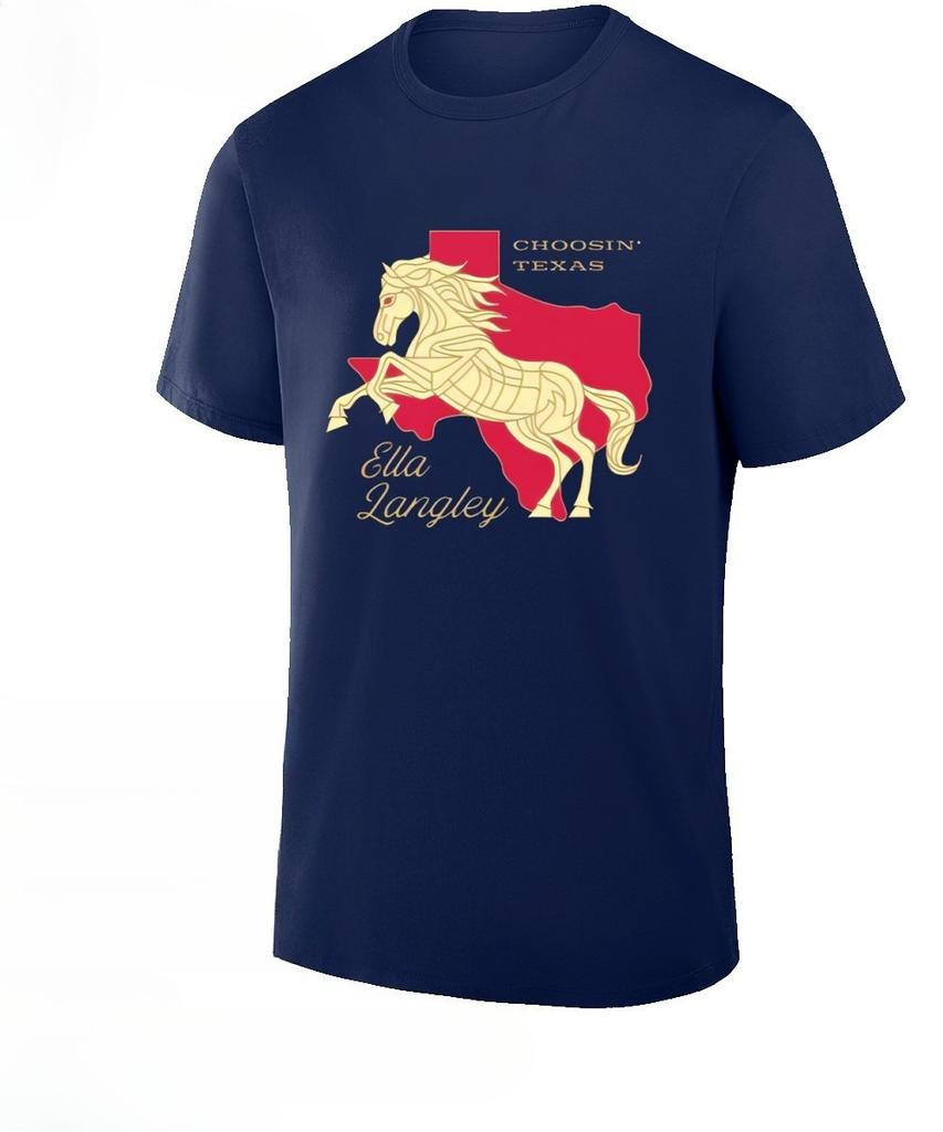 Ella Langley Choosin Texas Tour 2026 Graphic Summer 2026 Unisexs Y2k Fashion Short Sleeve Shirt Gift for Fans Oversized Tshirt