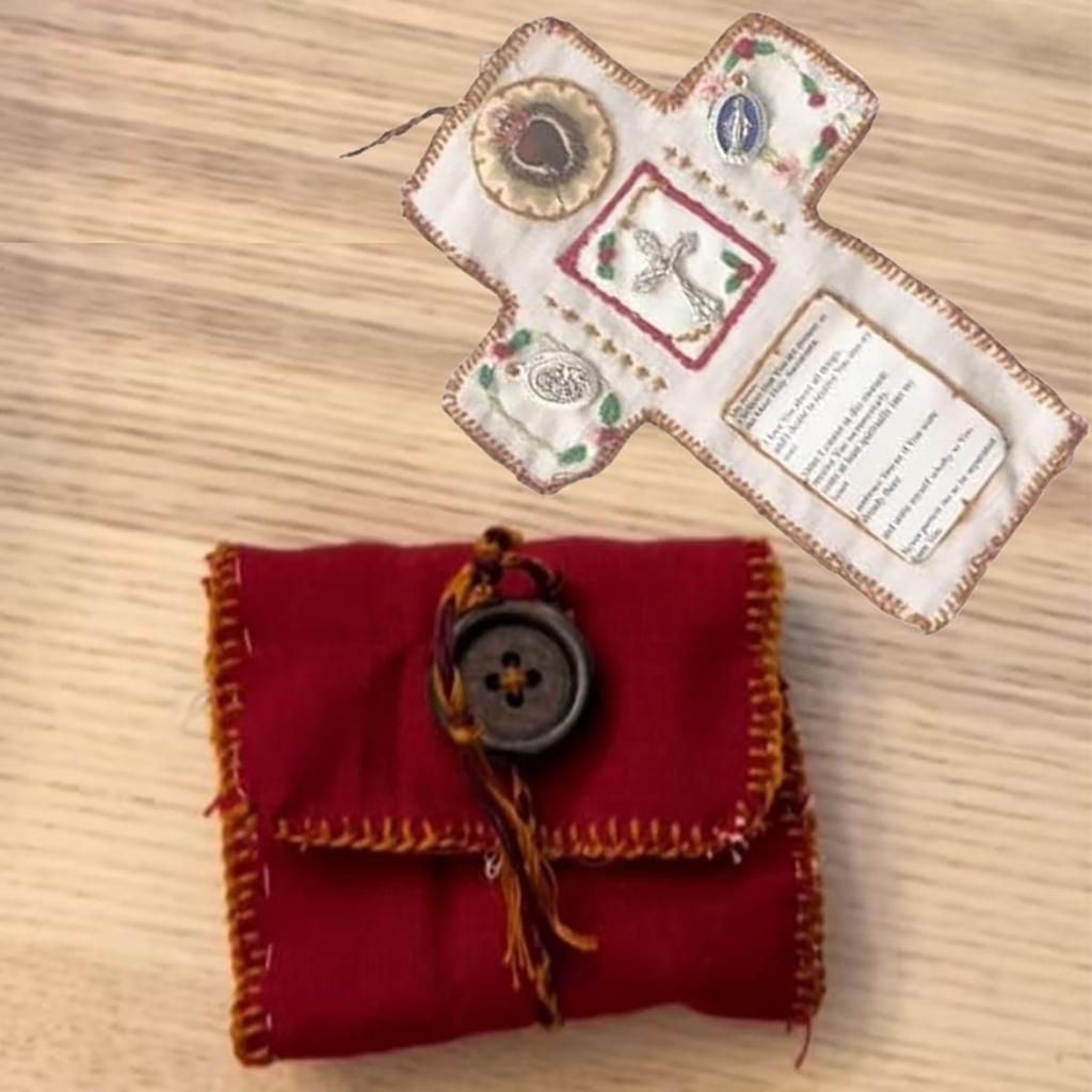 Pocket With Cross Included Inside, Handmade Pocket Quilt With Cross Inside,Pocket Cross , Pocket Cross