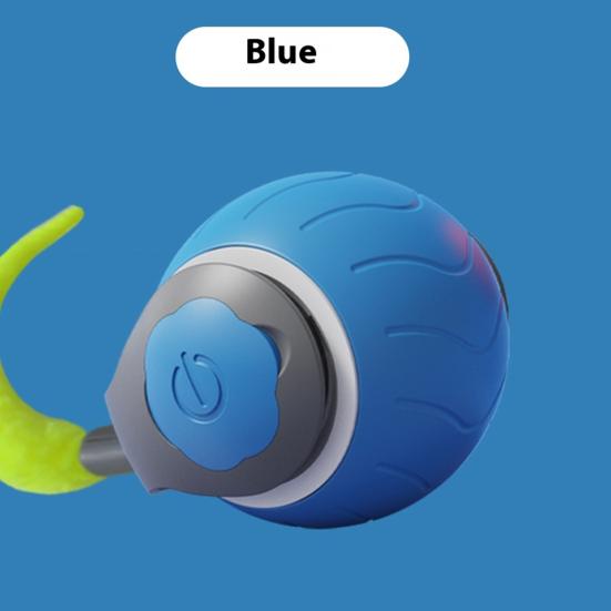 Electric Cat Ball Toy Smart Self-Rolling Ball Toy Bite-Resistant USB Rechargeable Pet Toy for Indoor Cats Relieving Boredom