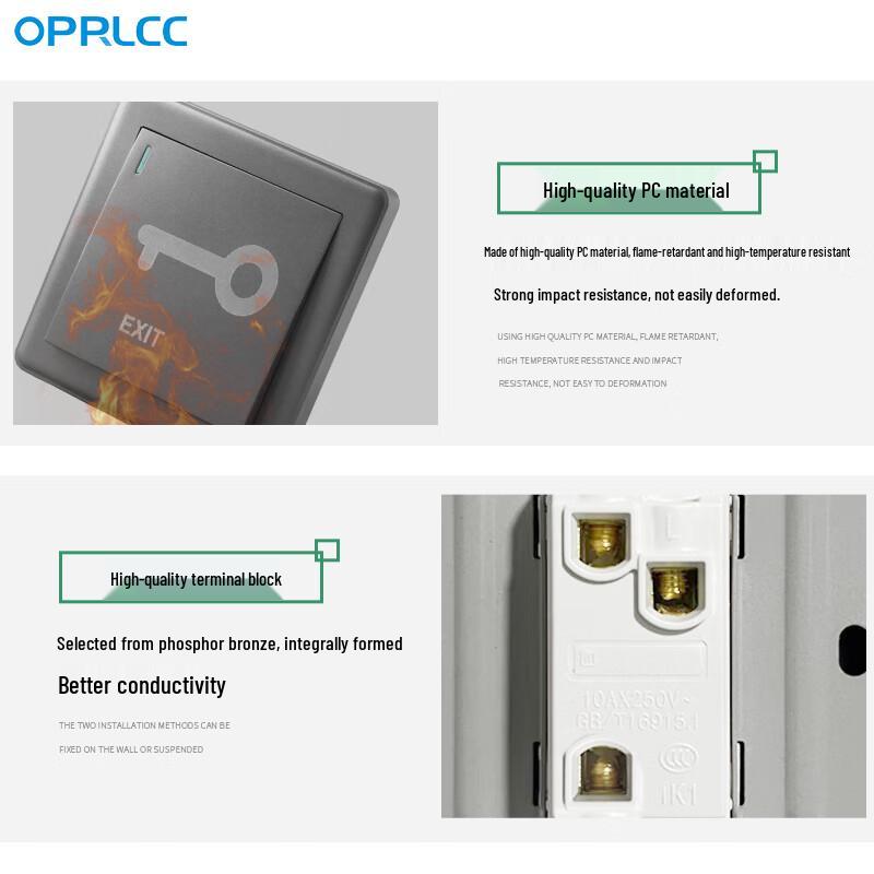 Кнопка выхода OPRLCC86 для контроля доступа