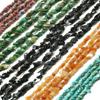 80cm Nature Chips Beads Drilled Agates Fluorite Tiger Eye Crystal Beads For DIY Making Jewelry Bracelets