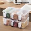 Герметичный ящик для пищевых продуктов, большая емкость, прозрачный холодильник, держатель для хранения свежести продуктов, кухонные принадлежности