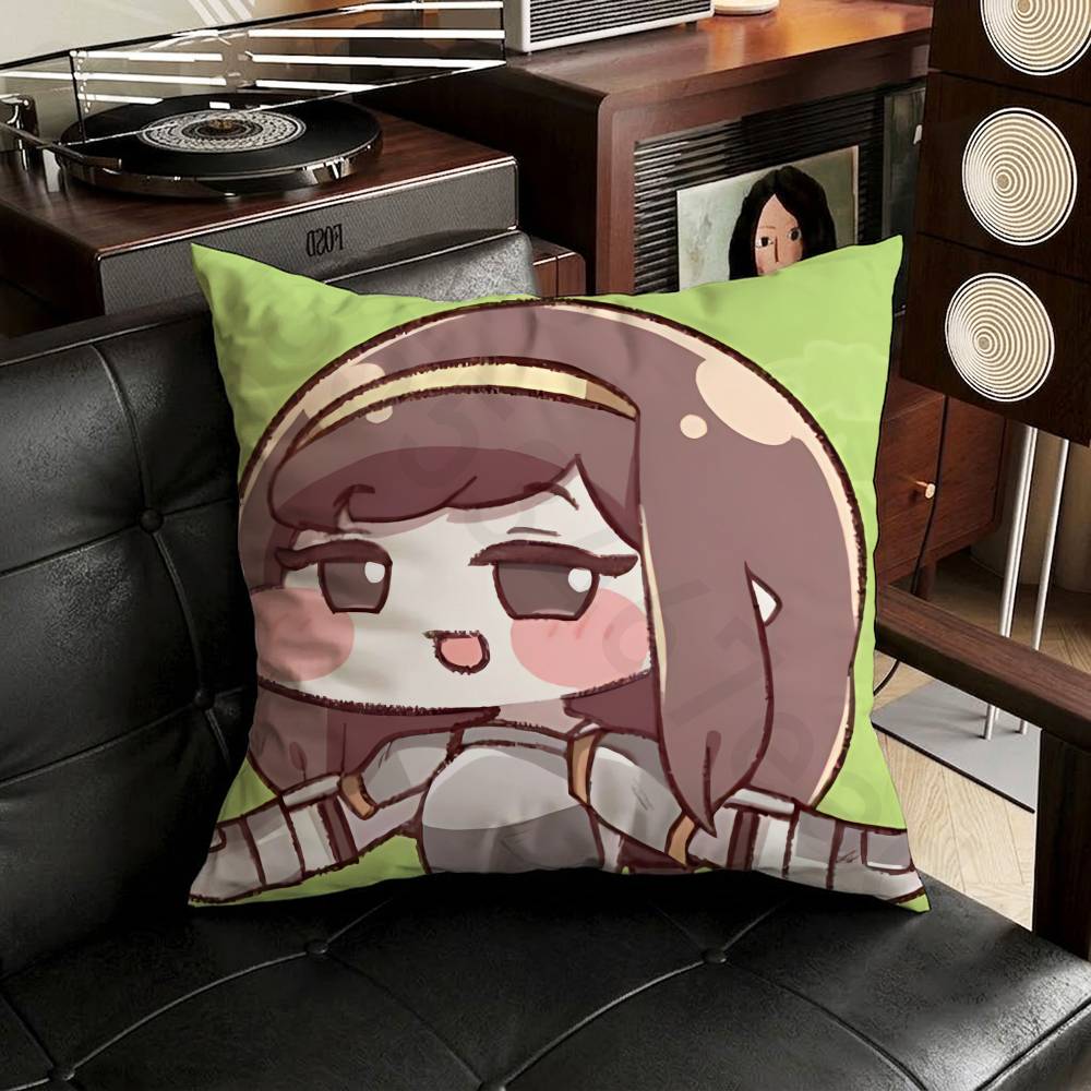 Cute Game TTrickcal Anime Pillow Case Antidustmite Pillowcase Invisible zipper silky short plush Sofa cushion cover