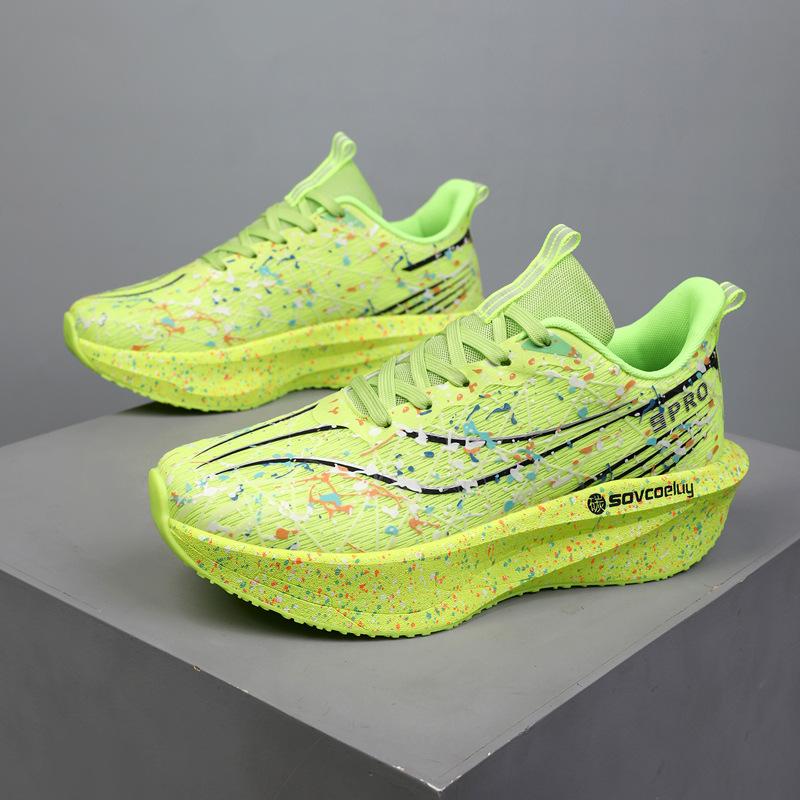 Новые мужские гоночные кроссовки для бега, нескользящие, износостойкие и дышащие спортивные кроссовки для пары, амортизирующие и легкие тестовые кроссовки для тела