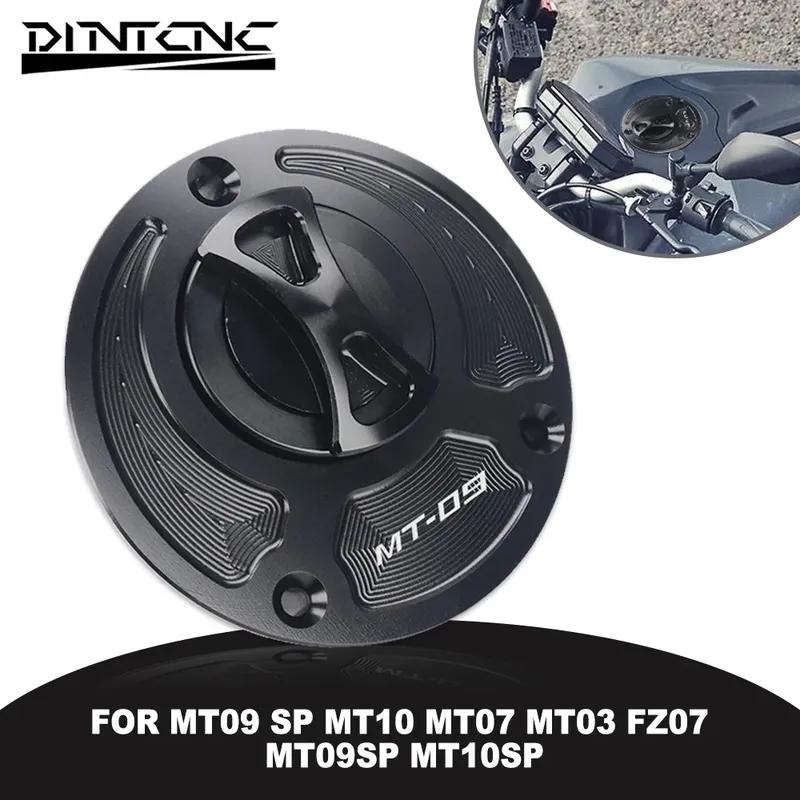 For YAMAHA MT07 MT09 SP MT10 MT03 FZ07 MT09SP MT10SP Keyless Motorcycle Accessories Fuel Gas Tank cap Cover CNC Aluminum