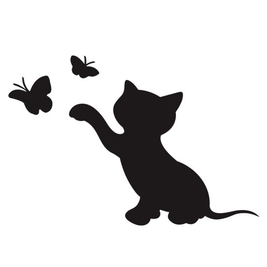 Car Accessories Decal Car Accessoriestoon Design Good Visual Effect Waterproof Funny Cat Butterfly Truck Car Accessories Sticker