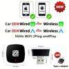 Беспроводной адаптер 2 в 1 CarPlay для Android iPhone Auto Проводной к беспроводному AI Box USB-подключение Для Volvo Benz Mg Kia Chery VW