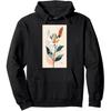 Minimalist Lily Flower Floral Botanical Modern Pullover Hoodie