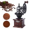 Ручная винтажная кофемолка для кофейных зерен, деревянная кофемолка, кофейная мельница с жерновами, подарок