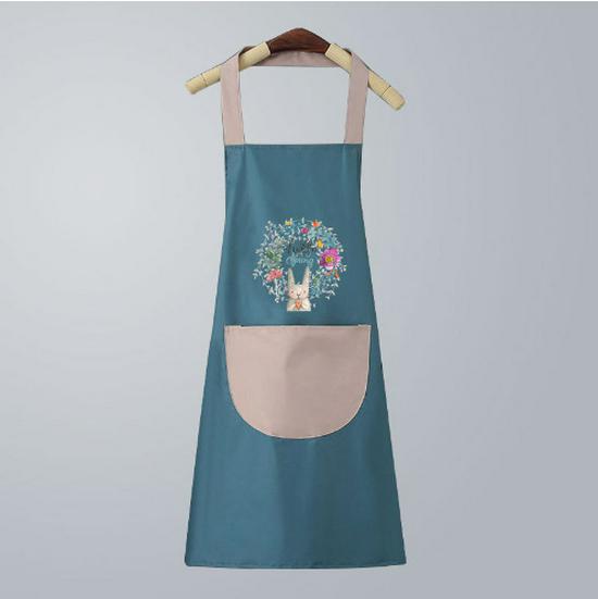 Waterproof Cartoon Apron with Large Pocket - Unisex, Oil & Stain Resistant