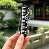Unique Bookmark With Charm Piano Bookmark Stainless Steel Music Note Page Marker Musical Decorative Book Accessory for Lovers Black White