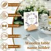 36 шт. Деревянные полукруглые подставки для номеров столов Легкие полукруглые подставки для бирок для свадебного банкета, ресторана, вечеринки по случаю дня рождения
