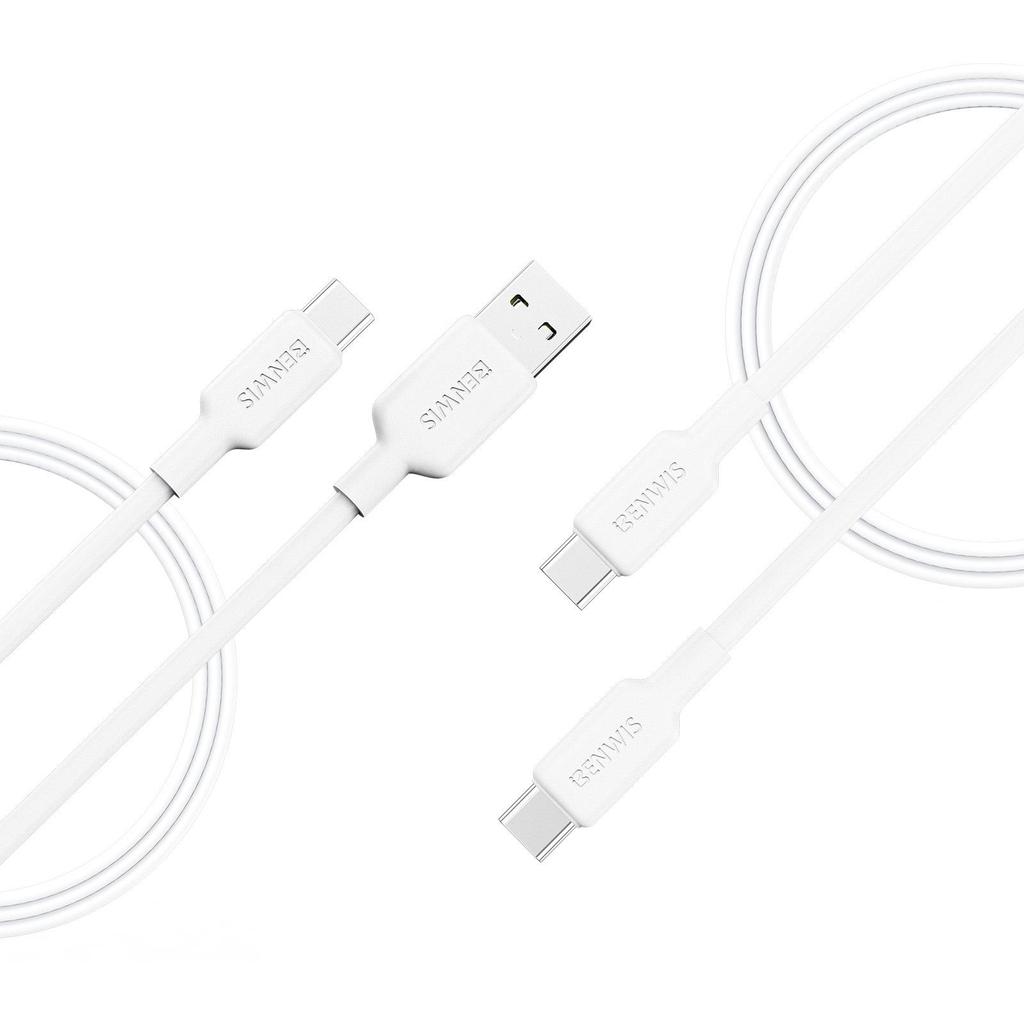 Силиконовый кабель BENWIS для быстрой зарядки нескольких устройств (Apple/Type-C/USB-PD/Android)