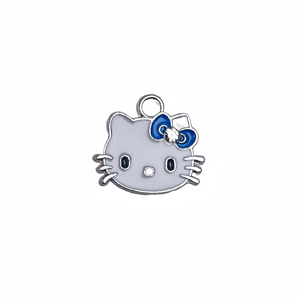 Cartoon Cat Rhinestone Necklace - Fashionable Girly Student Best Friend Chain with Niche Design.