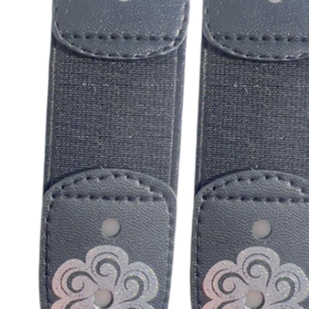 2 Pack Ice Skating Lace Straps for Boot Protection Accessories 10cmx3cm Elastic Bands Women