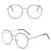 Computer Portable Polygon Eye Protection Metal Glasses Ultra Light Frame Anti-Blue Light Eyeglasses