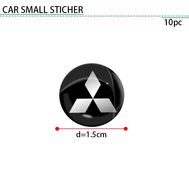10 шт. Универсальное Декоративное Наклейка-Деколь с Логотипом Автомобиля для Интерьера Маленькая Для Mitsubishi Lancer Montero I200 Pajero Eclipse Аксессуары