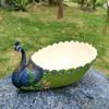Handmade Resin Peacock Succulent Planter Pot Cactus Planter Flower Pot Container Vintage Decorative