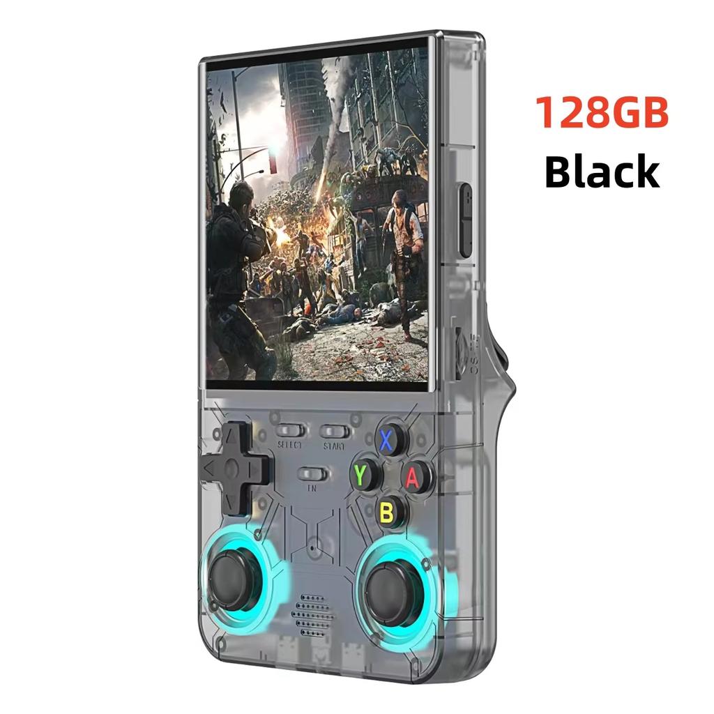Ретро портативная игровая консоль R36 Ultra 4,0-дюймовый IPS-экран 128 ГБ предустановленных игр Портативный карманный плеер с системой Linux
