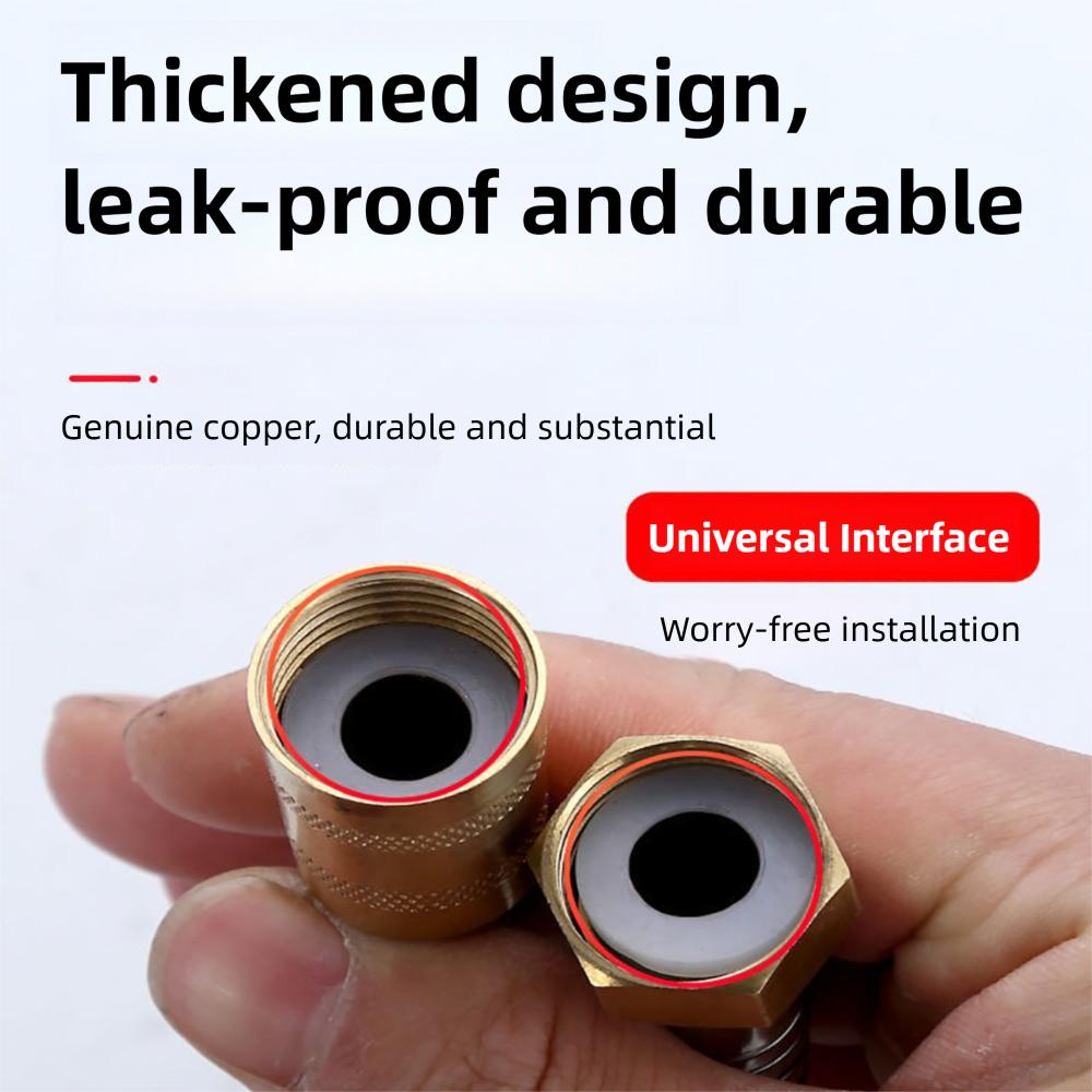 Reinforced Handheld Shower Head Hose Brass Nut Replacement Hose Universal Shower Hose Home Hotel