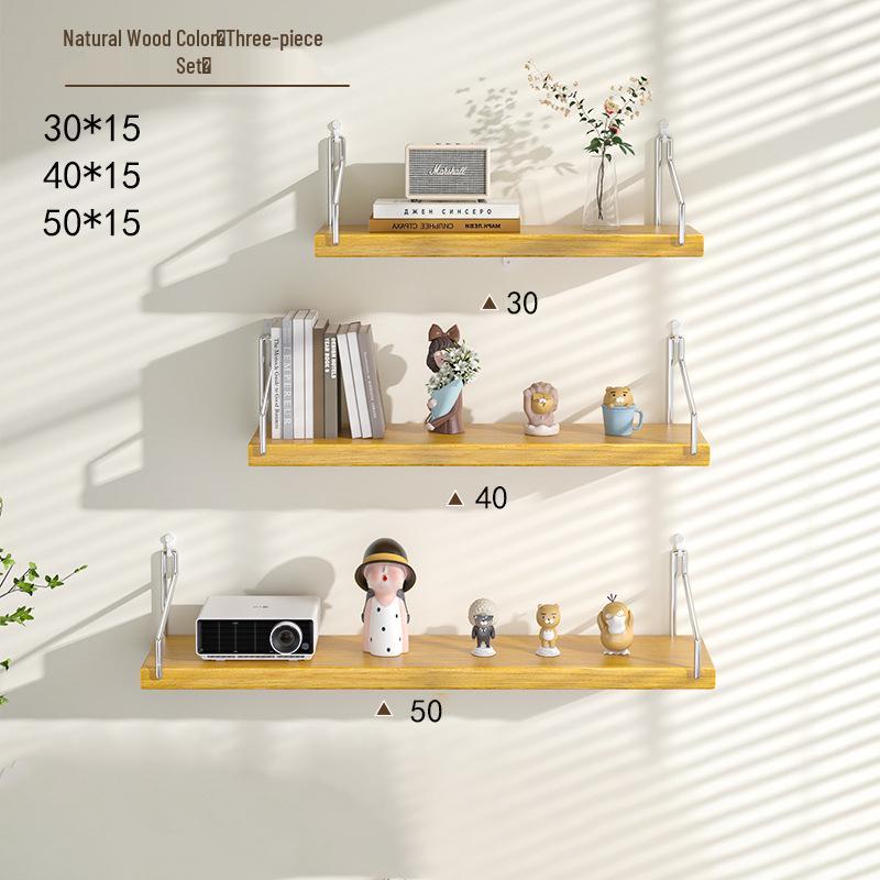 Настенная железная полка для хранения без сверления для декора ТВ, гостиной или спальни.