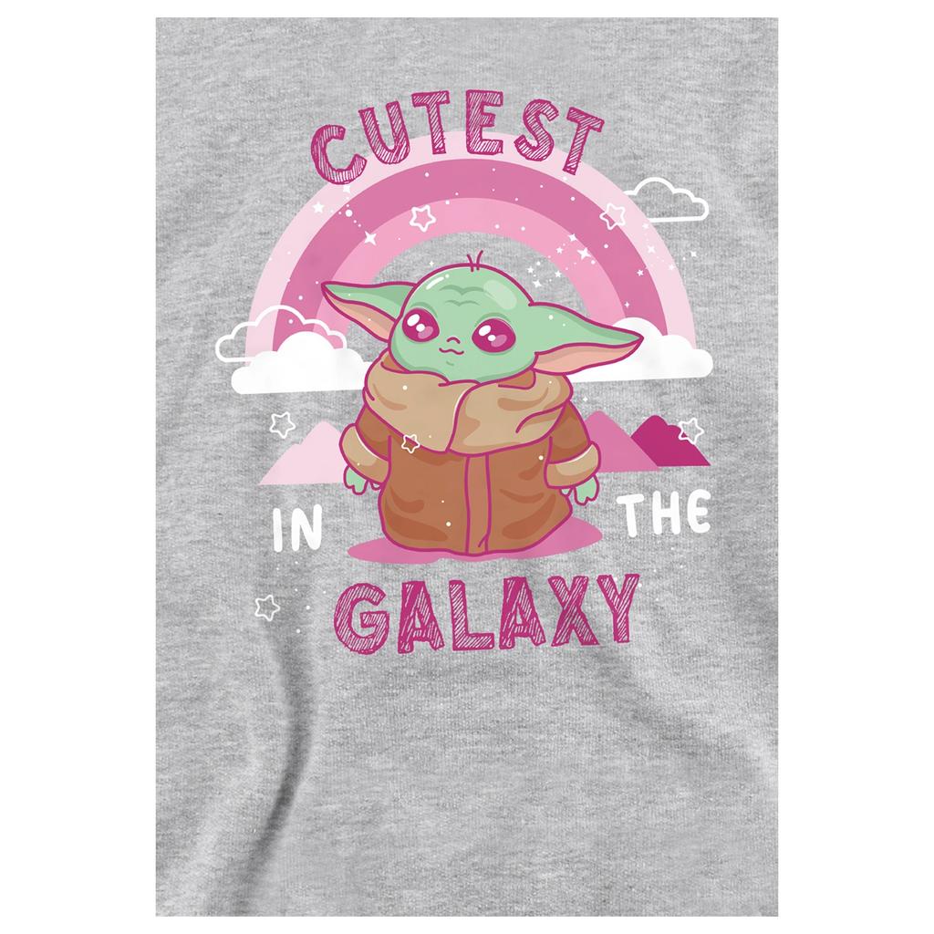 Star Wars Childrens/Kids Cutest In The Galaxy Grogu Heather Pullover Hoodie