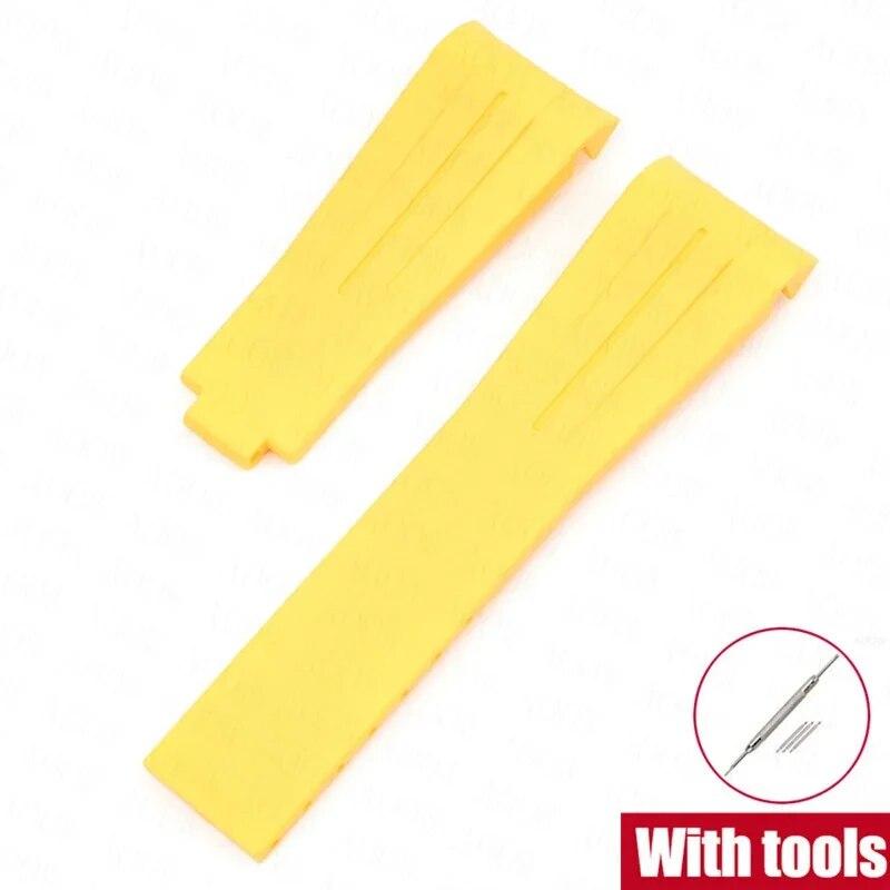 Резиновый ремешок для часов, подходит для Omega x Swatch Moonswatch, 20 мм, складная пряжка из нержавеющей стали для мужчин и женщин, изогнутый сменный ремешок для Rolex