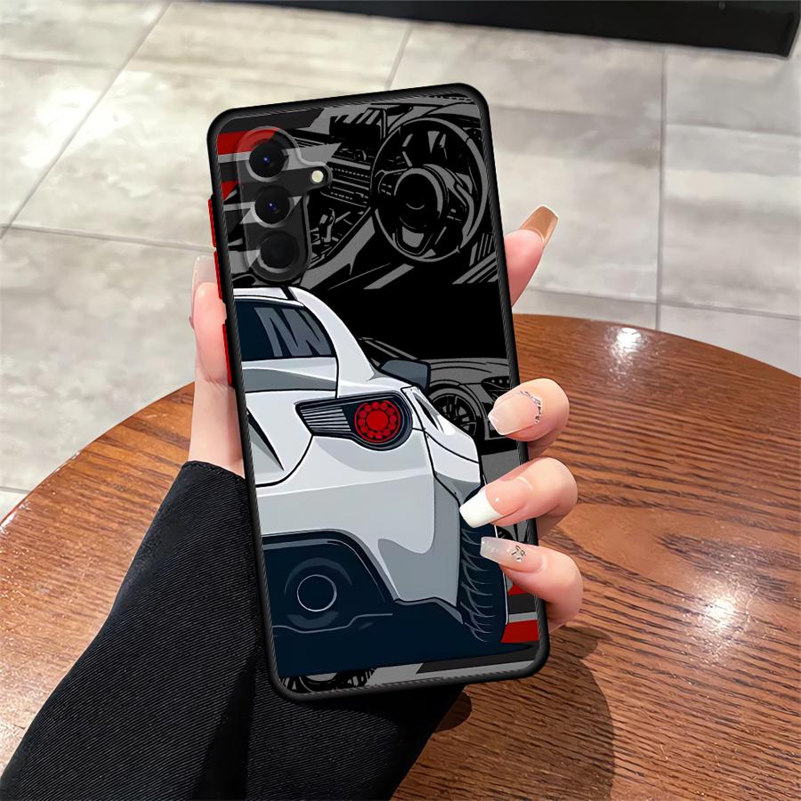 Мягкий чехол для Samsung Galaxy A21 A25 A26 A36 A31 A22 A72 A23 A52 A71 A32 A73 A56 Японские спортивные автомобили