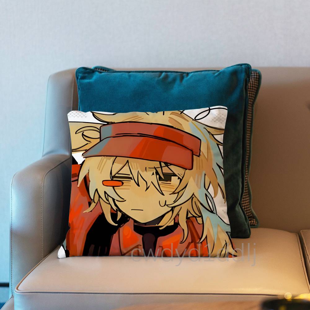 EElliot Anime Pizza Pillowcases Cute Funny Pillow Case For Wedding Party Home Decor Comfy Pillow Cover