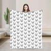 Hollow Knight Cute Anime Plush Blanket for Kids Soft Flannel Throw for Couch Chair Sofa Bed  Warm Quality Bedspread