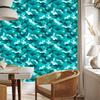 Turquoise and mint military camouflage wallpaper for living room and bedroom 50x1000