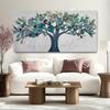 Настенное искусство Гостиная Бирюзовый Синий Дерево Жизни Абстрактная Пейзажная Живопись Современная Печать Художественное Оформление Для Спальни Офиса Домашнего Декора