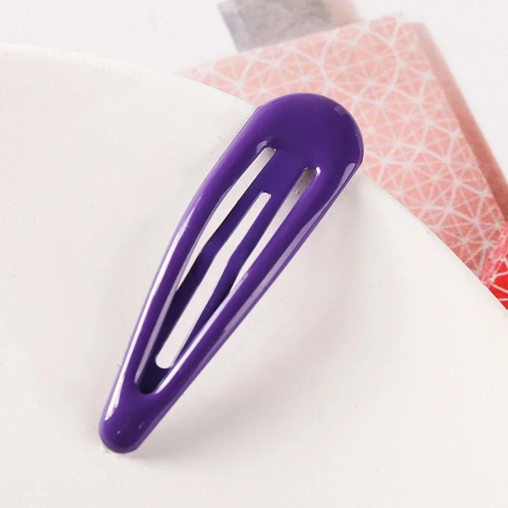 10PCS/set New Girls Cute Colorful Waterdrop Shape Hairpins Sweet  Clips Kids Barrettes Slid Clip Fashion  Accessories