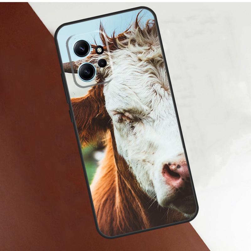 Забавный чехол с лицом коровы для Xiaomi Redmi Note 14 10 11 12 13 15 Pro Plus Чехол для Redmi 15 14C 10C 12C 13C 15C
