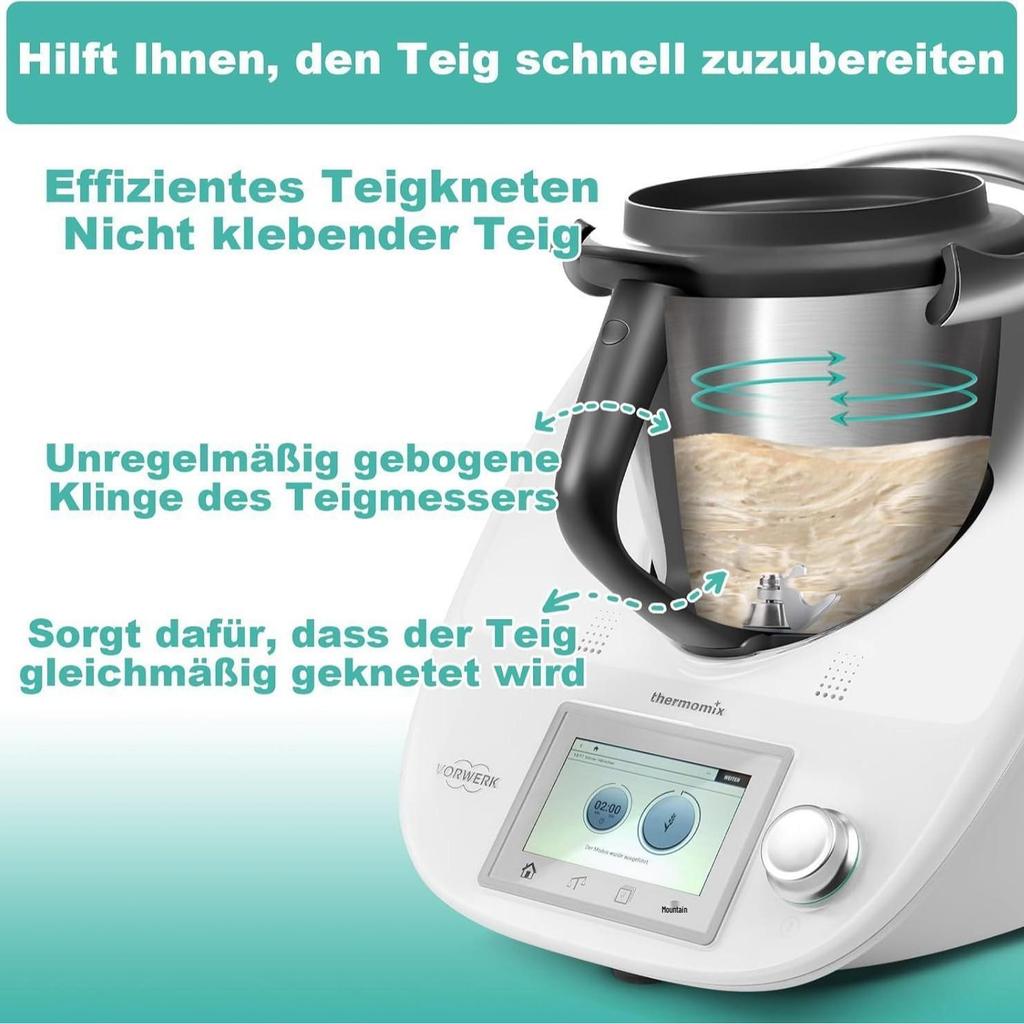 Совместимая насадка для замешивания теста для Thermomix TM6, TM5, TM31 - Запасные аксессуары из нержавеющей стали