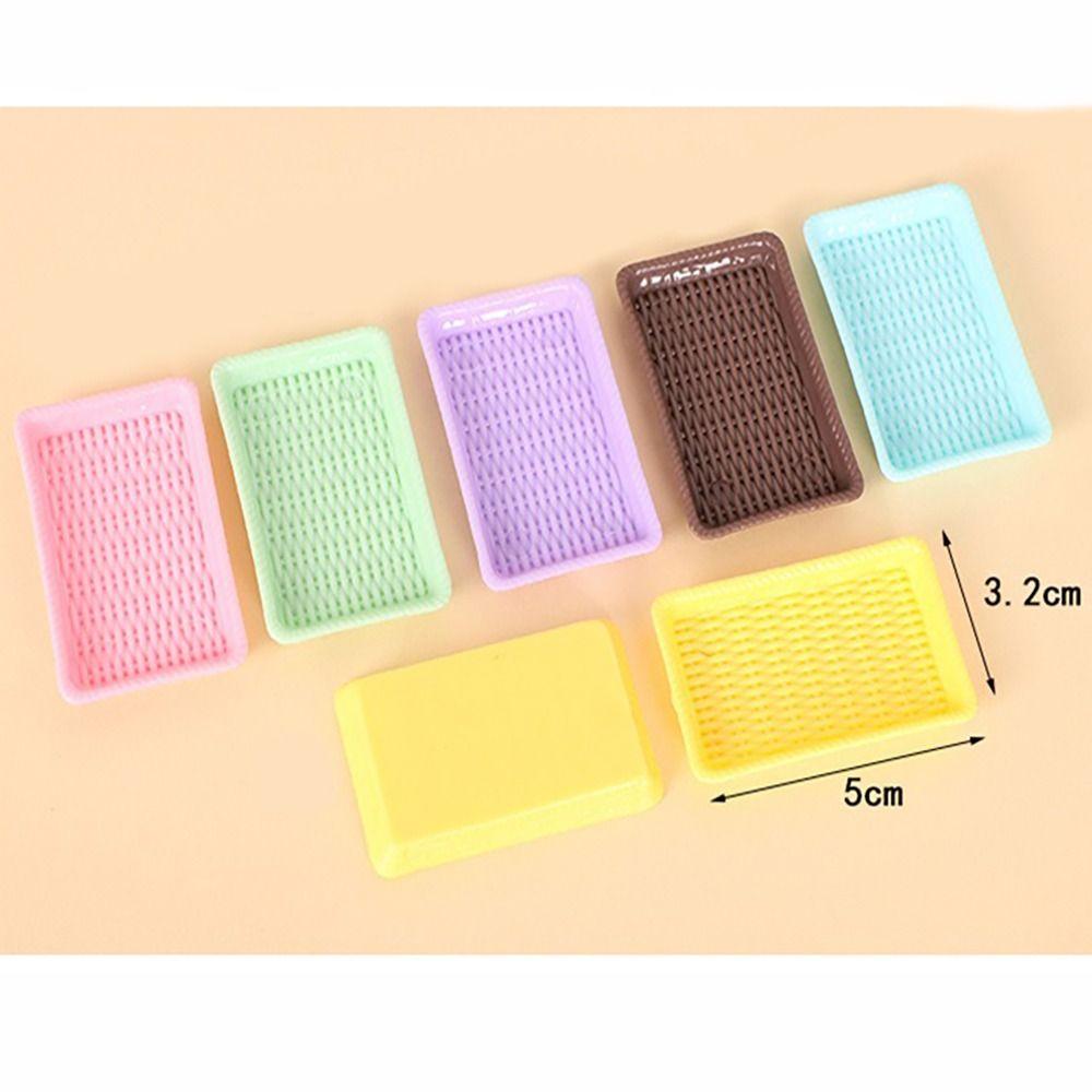 3 шт. Мини-поднос для ужина, красочные кухонные принадлежности, модные аксессуары для декора сцен из жизни