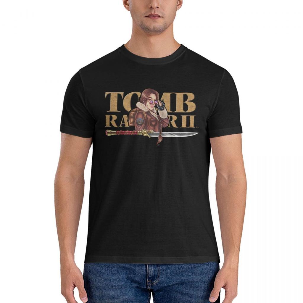Unisex TShirts Lara Fun Pure Cotton Tees Short Sleeve Tomb Raider T Shirts Crew Neck Clothes Gift Idea