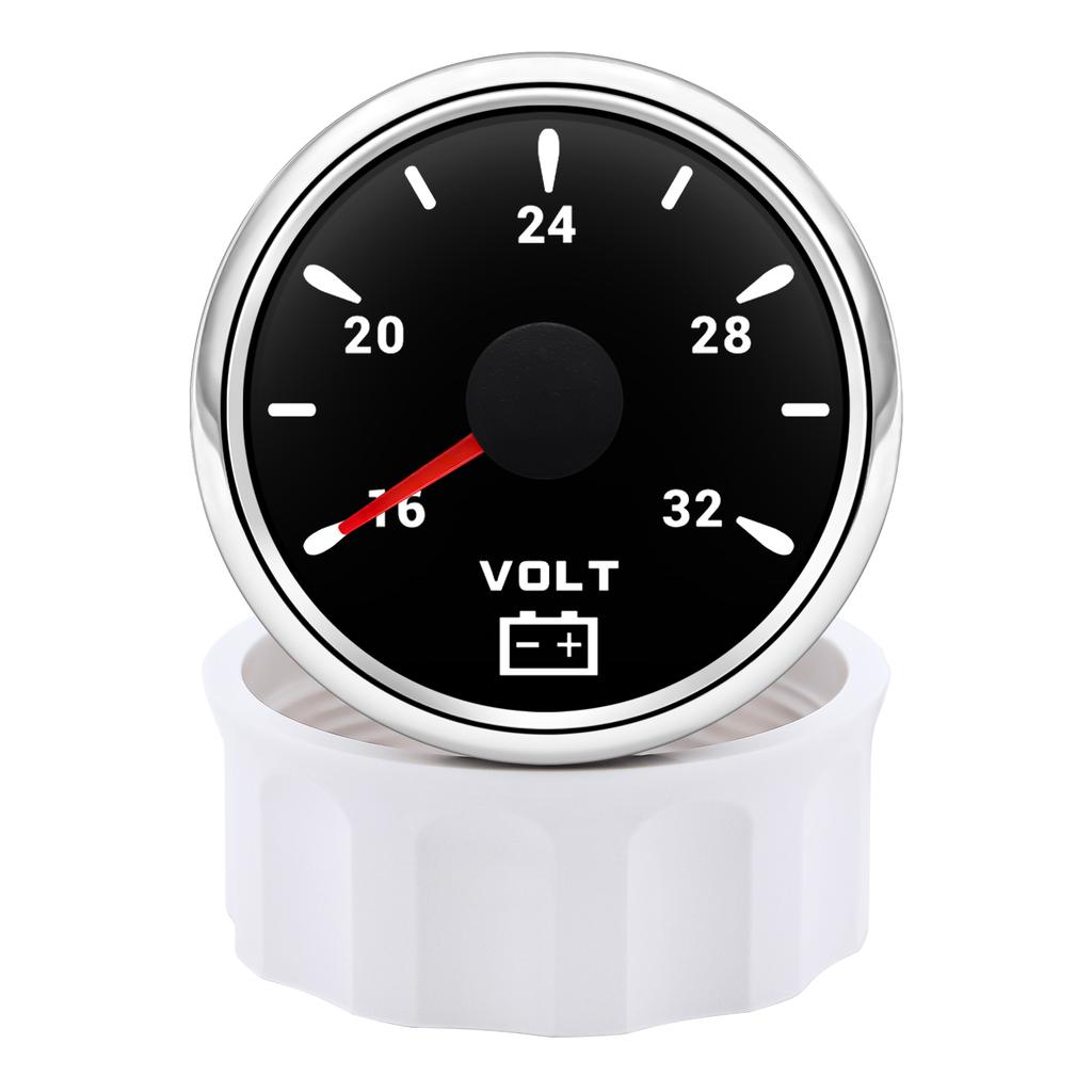 7 Color Backlight 52mm Water Level/Fuel Level Gauge/Water Temp Meter/Oil Press Meter/Voltmeter for Car Marine Yacht 12V 24V