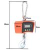 500 KG / 1100 LBS Digital Crane Scale Heavy Duty Industrial Hanging Scale LCD Weighing Scales High Accurate