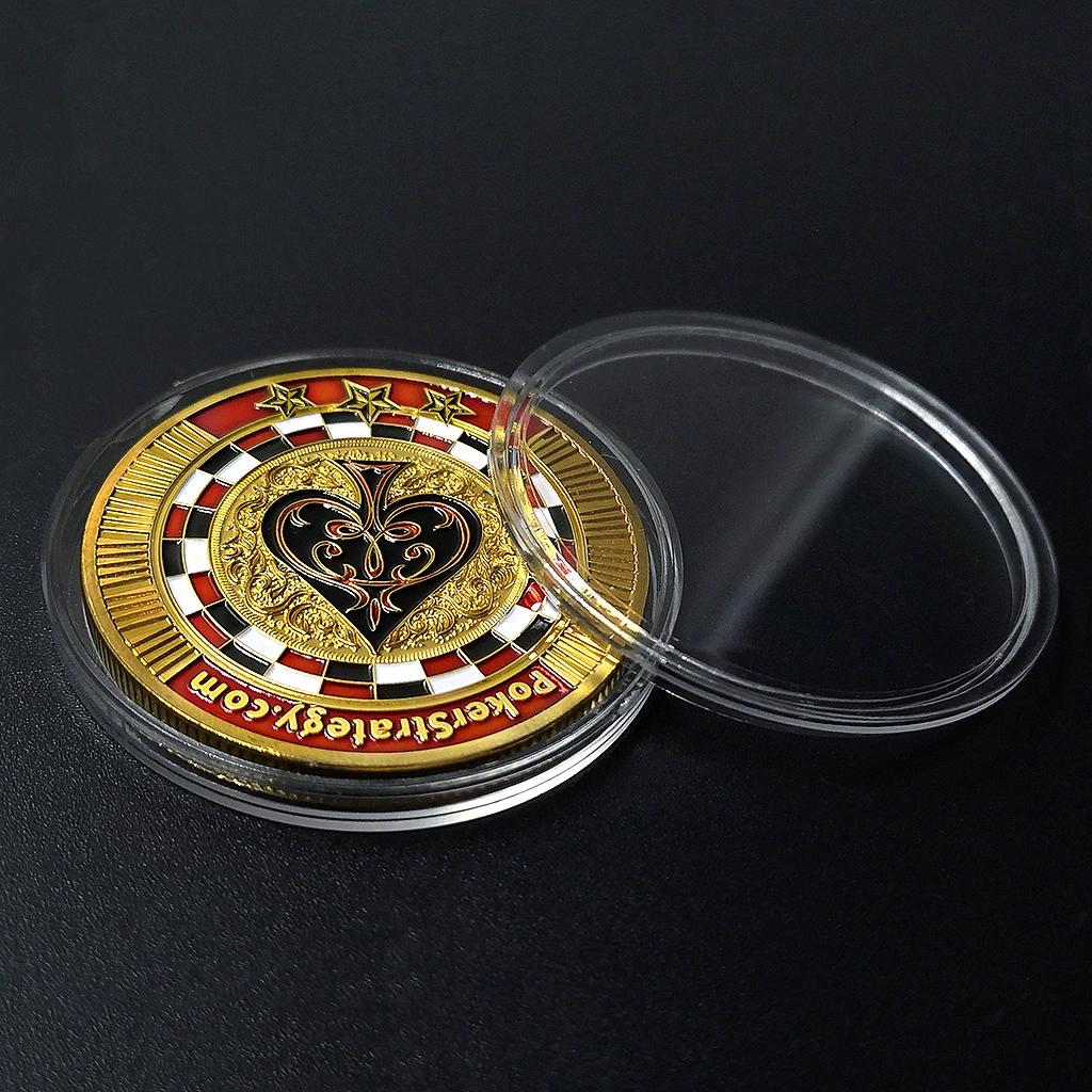 Spade Commemorative Medal Metal Lucky Emblem Creative Play Coin Collection Small Gifts Tourism Souvenir