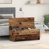Storage Box Reclaimed Wood Look 90 x 35 x 35 cm Engineered Wood