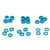 24pcs RC Ball Bearing Kit Blue Seals for Tamiya 53539 TT02 TT01 XV01 XV02 0.2in Outer Diameter