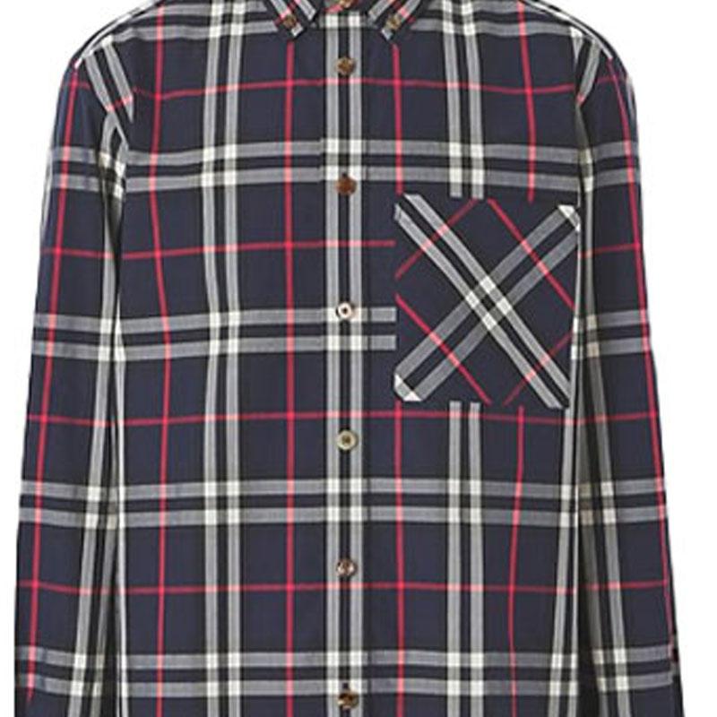 Burberry Shirt Men's Marine Blue 80433331